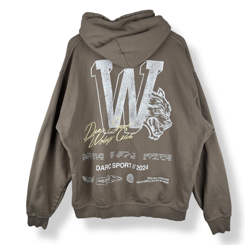 Darc Sport Wolves Club Hoodie Size XL Limited Edition Streetwear Bodybuilding